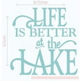 thumbnail image 4 of Life Is Better At the Lake Summer Wall Decals Vinyl Lettering Sticker Quote Décor, 18 X 18 , Beach House, 4 of 4