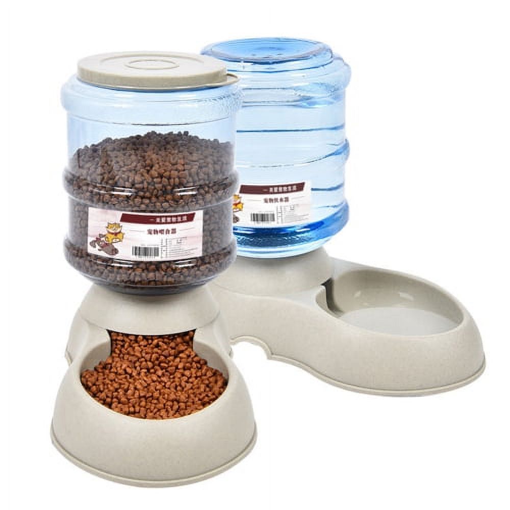 Zhaomeidaxi Dog Water Bowl Dispenser Automatic Dog Feeder Refill Easily Clean Self Feeding Cat Water Dispenser for Small Large Pets Puppy Kitten Rabbit Bunny