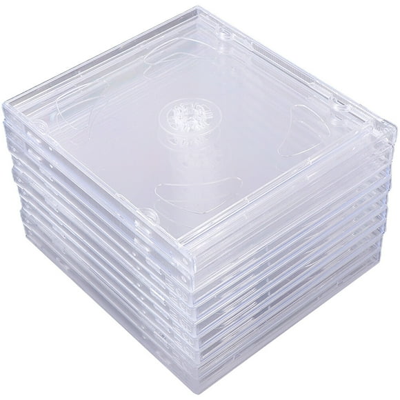 9 Pcs Boîtiers Dvd Transparents Carrés en Acrylique pour Rangement pour Usage Quotidien