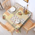 thumbnail image 2 of Pioneer Flower Floral Print Pattern Square Tablecloth,Waterproof Square Table Cover,Wipeable Spillproof Washable Table Cover for Home Kitchen Party Decor 52"x52"(132x132cm), 2 of 6