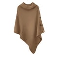 thumbnail image 4 of TAIAOJING Women's Scarf Shawls and Wraps Crewneck Long Sleeve Oversized Fuzzy Knit Warm Sweater Top Pullover Cape, 4 of 5