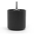 thumbnail image 3 of Leg Daddy 2-1/2" Black Round Plastic Sofa Leg with Non-Slip Rubber Base Set of 4, 3 of 5