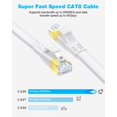 thumbnail image 2 of Cable Ethernet DDMALL CAT 8 de 6 pies (paquete de 2), 40 Gbps, 2000 MHz, blanco, 2 of 9