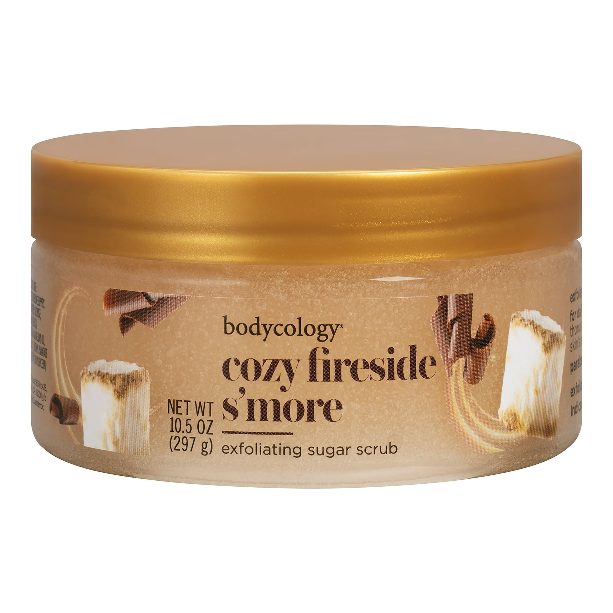 Bodycology Cozy Fireside S'more Exfoliating Sugar Body Scrub, 10.5 oz