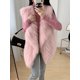 thumbnail image 5 of Chaleco sin mangas de piel auténtica de zorro para mujer, chaqueta de moda con tiras cosidas juntas, cuello en V, abrigos elegantes y cálidos para otoño e invierno, 5 of 5