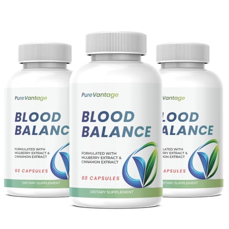 (3 Pack) Zonata Pure Vantage Blood Balance - Pure Vantage Blood Support Premium Formula - 180 Count