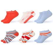 Women's Ankle Socks - Low Cut Colorful Socks For Women - Patterned Short Cut Fashion Socks Assorted Colors - 6 Pack - By Gallery Seven - Style 4
