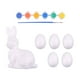 thumbnail image 4 of Kit de pintura de Pascua listo para pintar tus propias figuras, adornos creativos, arte y manualidades de Pascua para niños, suministros de 5 huevos, 4 of 7
