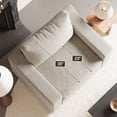 thumbnail image 5 of JULY'S SONG 47" W Accent Chair and A Half, Modern Oversized Reading Chair for Bedroom Room, Linen Fabric Living Room Chairs in Extra Wide Seat, Comfy Chair with Washable Covers,Oatmeal, 5 of 12