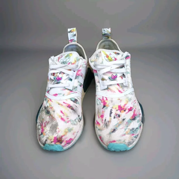 Men's Adi - das Watercolor Sneakers Size 9 LHG 029003 Canvas Multi Color