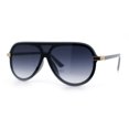 thumbnail image 5 of Womens Classy 90s Designer Shield Rimless Racer Plastic Fashion Sunglasses [Grey - Smoke], 5 of 7