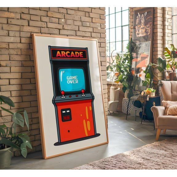 369 Prints retro Arcade Poster - Vintage Gaming Art - Perfect Gift For Gamers, Poster Only