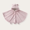 thumbnail image 2 of Teyfeniy Toddler Baby Girl Boys Hooded Cloak Cute Bear Poncho Cape Kids Fuzzy Fleece Coats for Infant Jacket, 2 of 3