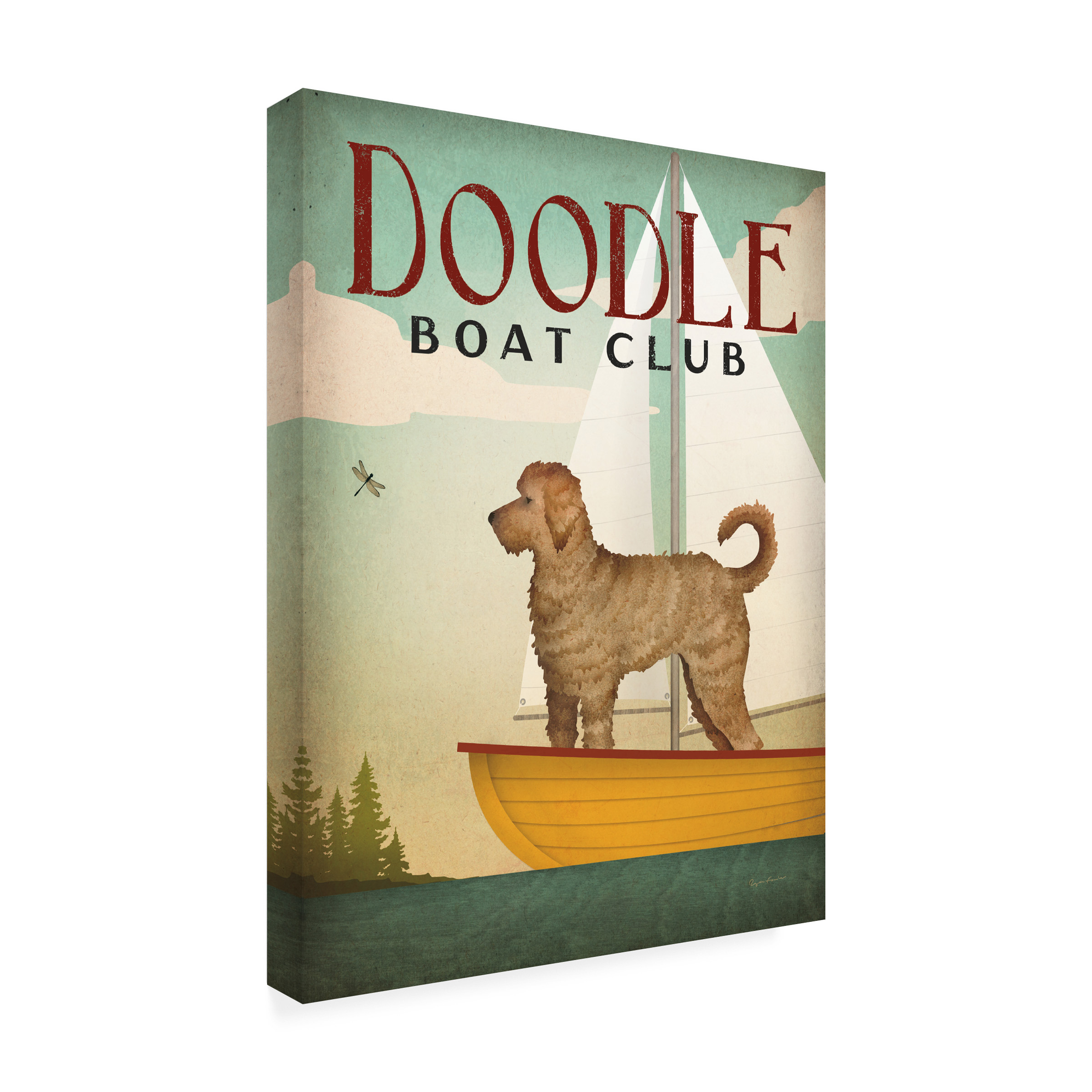 Trademark Fine Art 'Doodle Sail' Canvas Art by Ryan Fowler