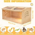thumbnail image 4 of Chicken brooder Box,Chick brooder,brooder Box for Chicks,Small Chicken coop,Baby Chicken Supplies,Chick brooder Box,Quail cage,Quail coop,Measures Approximately 31.5 X 15.7 X 15.7 inches, 4 of 6