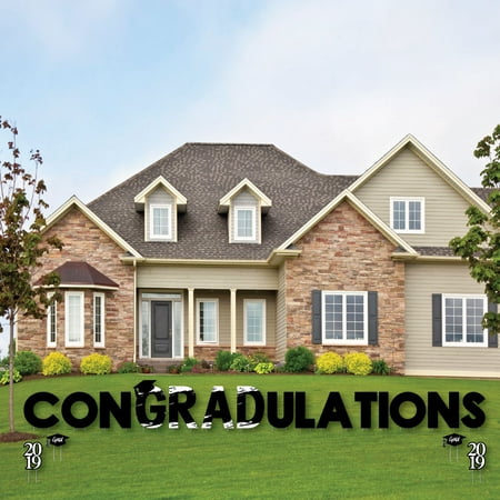 Black & White Grad - Best is Yet to Come - Yard Sign Outdoor Lawn Decorations - 2019 Graduation Signs - (Best Office Colors 2019)