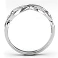 thumbnail image 3 of RareGem TS088 - Rhodium 925 Sterling Silver Ring with AAA Grade CZ in Clear, 3 of 5