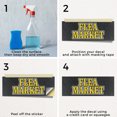 thumbnail image 5 of Flea Market Vinyl Decal 2 Pack of 12 Inch x 5 Inch Weatherproof Heavy-Duty Adhesive Backing | Local Vendors, Great Bargains, Event Promotions | Made in USA, 5 of 6