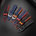 thumbnail image 4 of Correa de nailon de lona de 20 mm y 22 mm para relojes TAG HEUER F1 Gulf Oil Racing Submarine Omega Seahorse Series para hombre, 4 of 5