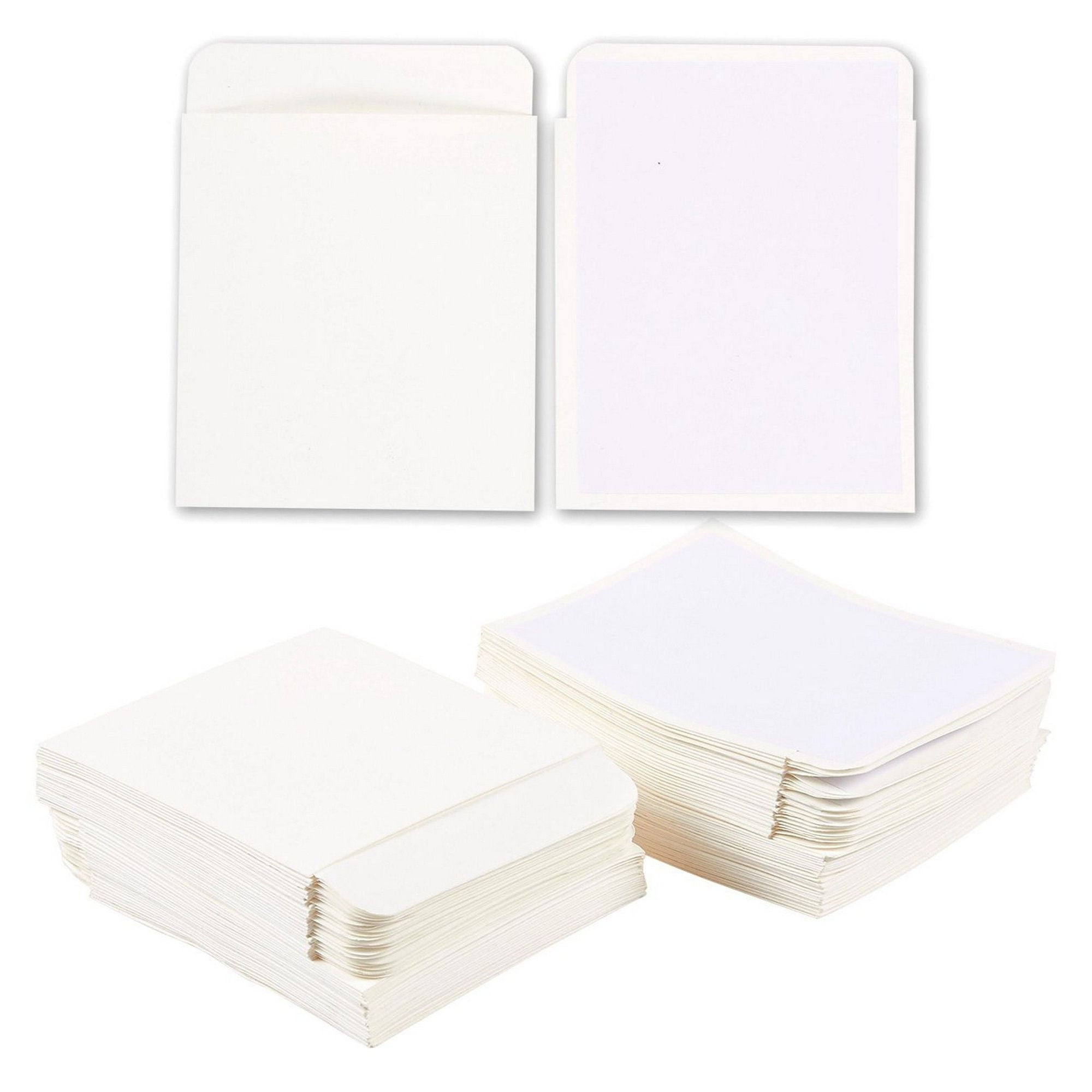 100Count Library Card Pockets Self Adhesive Book Pockets, Library