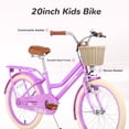 thumbnail image 2 of DAJU Couleurs Multiples, Vélo avec Panier pour 7-10 Ans, Roue de 20 Pouces, Roues Stabilisatrices Non Incluses, 2 of 7