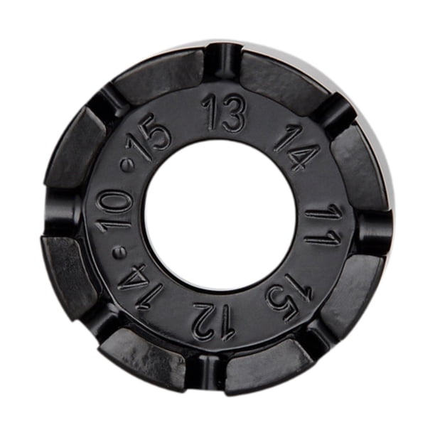 Spoke Llave de 8 vías contra el patín para reparar la bicicleta de motocicleta Clave Key negro
