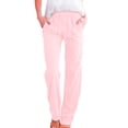 thumbnail image 2 of BILIKEYU Women's Cotton Linen Solid Color Casual Wide Leg Long Pants, Womens Pants Trendy, Casual Pants for Women, Jogging Pants for Women, 2 of 5