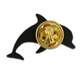 thumbnail image 3 of PinMart's Antique Gold Dolphin Sea Animal Lapel Pin, 3 of 3