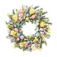 thumbnail image 2 of Huevos de Pascua artificiales Corona de resorte Decorativo Regalo de cumpleaños decorativo Ornamento Puerta delantera Garland para interiores al aire Estilo C, 2 of 8