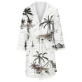 thumbnail image 3 of Plus Size Robe for Women Fuzzy Loungewear Oversized Warm Women's Robes Bath Womens Bathrobe White1, 3 of 5
