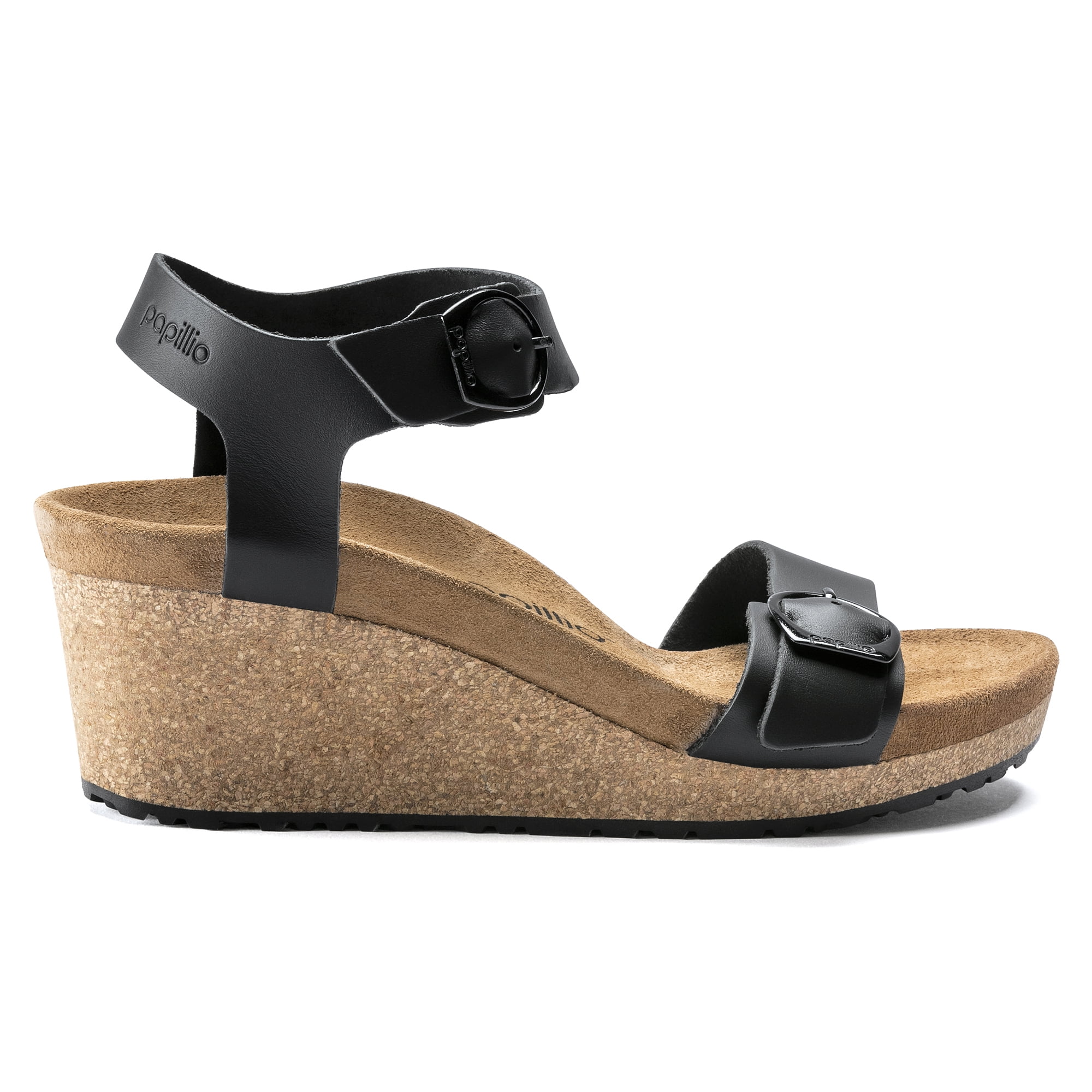 Papillio by Birkenstock Soley Leather Sandal, 41, Black