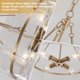 thumbnail image 4 of Lámpara ZLNIDJIA moderna de cristal dorado de 22 cm para comedor, 4 of 8