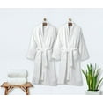 thumbnail image 5 of Kaufman - 100% Cotton Plush, Velour Bathrobes with 2 White Towels Set, 5 of 5