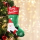 thumbnail image 3 of Xihbxyly Calcetín Navideño con Diseño de Reno de Papá Noel, Material de Alta Calidad, Decoración Navideña, Bolsa de Regalo para Dulces, Ideal para Fiestas Navideñas, Color Rojo y Verde, 30 Cm., 3 of 4