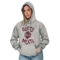thumbnail image 3 of Beets Not Meats Clean Eating Veggie Hoodie Sweatshirt Women Men Brisco Brands X, 3 of 6
