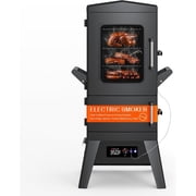Outdoor 40" Electric BBQ Smoker, 633 Square Inch Cooking Area, 4 Detachable Racks, Built‑in Meat Probe, Fast‑Load Wood Chip Tray, Multi‑Function Vertical Smoker for Home Cooking