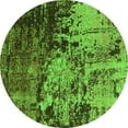thumbnail image 1 of Ahgly Company Indoor Round Oriental Green Industrial Area Rugs, 7' Round, 1 of 4