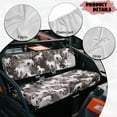 thumbnail image 6 of FKELYI Camo Grid Horse Print UTV Seat Covers Compatible with Polaris Ranger XP 1000 2017-2023 Dustproof ATV Bench Cover Backrest Protector UTV Interior Decor, 6 of 7