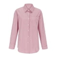 thumbnail image 4 of Long Sleeve S Big Colla Shirts for Women Womens Relaxed T Shirts with Patterns Oversize Denim Shirt for Women Fall Women Shirts Womens Fall Shirts Long Sleeve Women Running Shirt Shirts Workout Women, 4 of 4