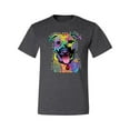 thumbnail image 2 of Don't Judge My Pitbull I Won't Judge Your Kids Funny Dog Lover Men's Graphic T-Shirt, Heather Black, 5XL, 2 of 3