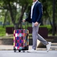 thumbnail image 3 of HELLHERO Colorful Cat Pattern Travel Baggage Guard Polyester Spandex Anti Aging Durable Luggage Cover for Adult, 3 of 7