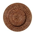 thumbnail image 4 of GROWTH TANK Rattan Charger Plate Kitchen Photo Props Rustic for Sundries Bathroom Picnic brown, 4 of 9