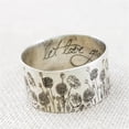 thumbnail image 6 of Clearance! Rings Kitecy Drawelry Personalized Birth Flower Ring Sterling Silver Engraved Month Floral 15 Wildflowers Daisy Finger Forever Love Wedding Promise Couple Rings Band Jewelry Gifts for Her, 6 of 7