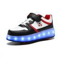 thumbnail image 5 of Kids LED Roller Skate Shoes with Wheel Light up Roller Shoes Kids Skates Sneakers Gift for Girls Boys Children, 5 of 21
