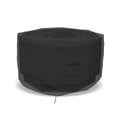 thumbnail image 5 of Octagon Fire Pit Cover 18 Oz Waterproof - 100% Weather Resistant Outdoor Fire Pit Table Cover with Air Pocket & Drawstring for Snug Fit (24" H x 24" D, Black), 5 of 7