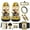 Highland Cow, variant on Yuyamidu Aztec Car Seat Cover Front Seat Protector 12 PCS Set Sunflower Steering Wheel Cover Seat Belt Pad Armrest Covers Garbage Bag Air Vent Bag Rearview Mirror Cover Coasters Keychain