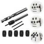 HONITANO 9pcs Accessoires de cutter de soudure pour perceuse à soudure durable pour des applications de perceuses de puissance efficaces