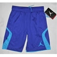 thumbnail image 1 of NIKE AIR JORDAN SHORTS - SZ 7 - BOYS BASKETBALL KIDS - DRI FIT PURPLE BLUE, 1 of 1