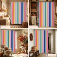 thumbnail image 6 of Colorful Farmhouse Stripes Shower Curtain, Waterproof Shower Curtains for Bathroom, Modern Abstract Art Striped Washable Fabric Bathtub Curtain Set Bath Decor with 12 Hooks Extra Long 72"x96", 6 of 8