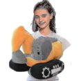 thumbnail image 3 of 2025 Excavator Plush Simulation Truck Car Cute Cartoon Excavator Toy Truck Throw Pillow (yellow), 3 of 5